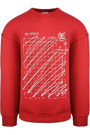 PUMA X Michael Lau Long Sleeve Crew Hals Red Mens Graphic Sweatshirt 530351 22