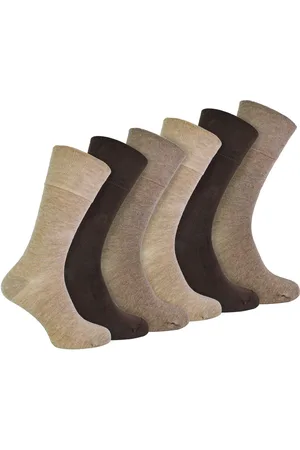 IOMI 6 Pack Herren Diabetiker Bambus Socken | Extra breite nahtlose lose nicht elastische Socken