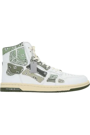 AMIRI Bandana Skel Top High-Top-Sneaker in Olivgrun