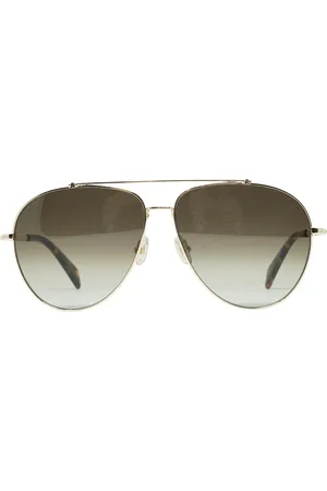 Lanvin Graue -Sonnenbrille mit Verlaufsglas und goldenen Glasern
