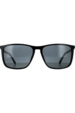 HUGO BOSS Square Mens Gold Grau Sonnenbrille