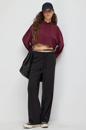 No Matter What Apparel Verstellbare Taille Weiche Wide-Leg Sweatpants