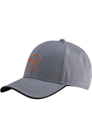 PUMA Drycell Tech Cat Patch Grau Unisex einstellbarer Golfkappe 053183 08