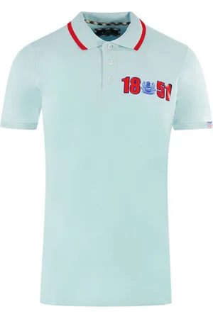 Aquascutum London 1851 Hellblaues Poloshirt