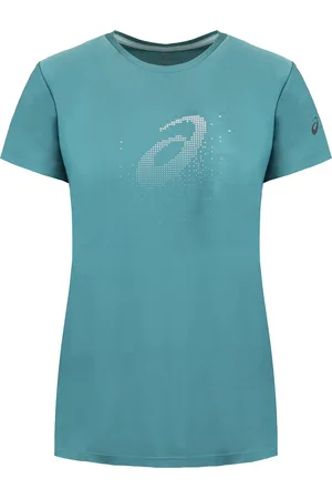 Asics Logo Womens Teal T-Shirt