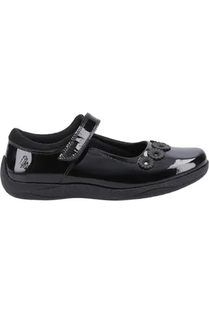 Hush Puppies Mädchen Schul-Uniform-Schuhe "Christina", Leder (Schwarzer Lack)
