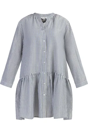 Dreimaster Langarmkleid Damen Dunkelmarine Streifen