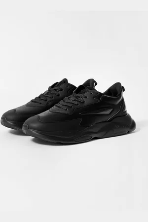 HUGO BOSS Leon Runn Herren-Sportschuhe aus gemischtem Material mit Canvas-Effekt