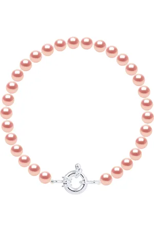 Diadema Armband - Echte Süßwasserperlen - - Silber