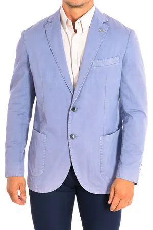 La Martina Herren-Blazer mit normaler Passform und langen Ärmeln HMJA07-TW133