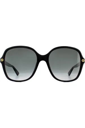 Gucci Square Womens Grau Gradient Sonnenbrille