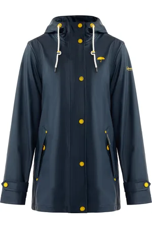 Schmuddelwedda Regenjacke Damen marinegrau melange