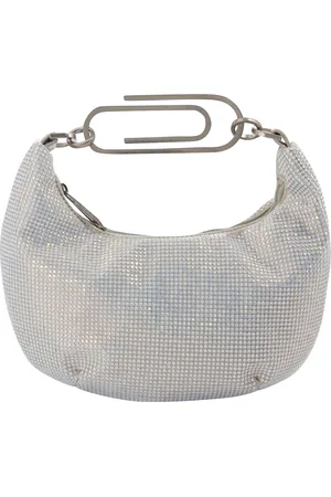 OFF-WHITE Binder Clip 20 Tasche in Strass /