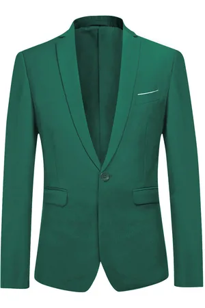 Allthemen Hellgrüner stylischer Blazer mit einem Knopf, lässiger Blazer