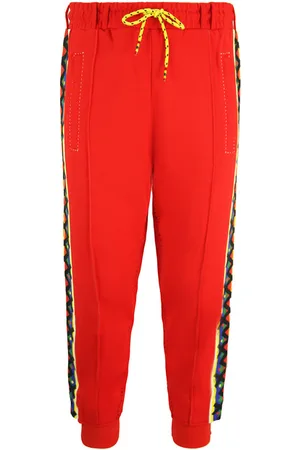 PUMA X Jahnkoy Trackhosen Stretch Taille Red Mens Joggers Bottoms 596684 47