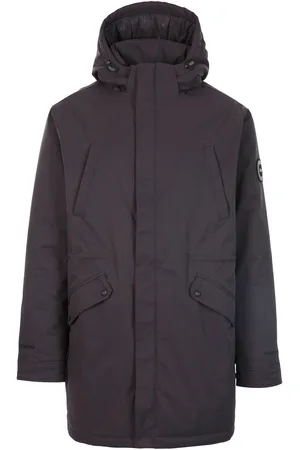 DLX Trespass Mens Caleb wasserdichte Jacke (dunkelgrau)