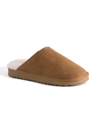 Aus Wooli "Manly" Australien Schafsfell Wollpantoffeln, Tan