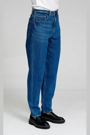 TeeShoppen Die Original Performance Mom Jeans - Medium Blue Denim