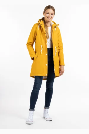 Dreimaster Wattierter Regenmantel Damen