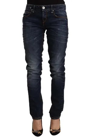ACHT Gewaschene Baumwoll-Skinny-Denim-Jeans
