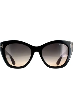Tom Ford Cat Eye Damen glänzend rauch grau Gradient FT0940 Cara Sonnenbrille