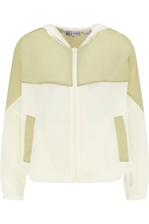 myMo Windjacke Damen Olivenwollweiß