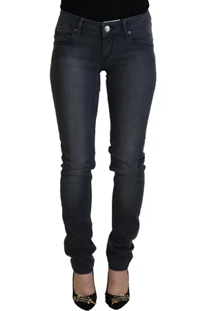 ACHT Cotton Skinny Low Waist Casual Denim Jeans
