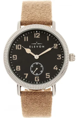 ELEVON Northrop Uhr mit wollüberzogenem Lederarmband