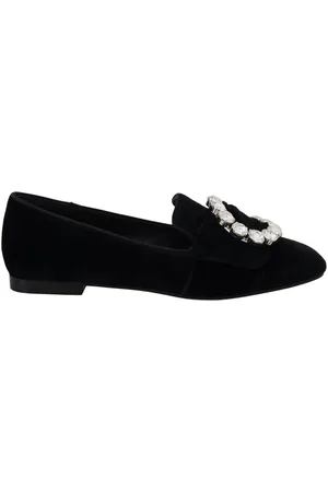 Dolce & Gabbana Wunderschone Samt-Loafer mit Kristalldetails