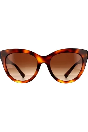 VALENTINO Cat Eye Womens Light Havanna Gradient Sonnenbrillen