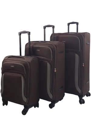 Infinity Weiches 3-teiliges Gepäckset mit 8 Rädern und leichtem Reisekoffer