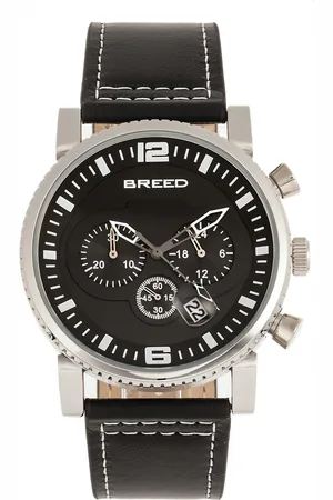 Breed Ryker Chronograph Lederarmbanduhr mit Datum