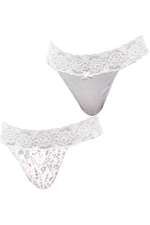 Janira 2er-Pack Baumwoll-Tangas „Coquettes“ JPT1 für Damen