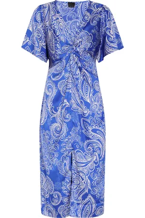 Dreimaster Kleid Damen Weiss Flieder