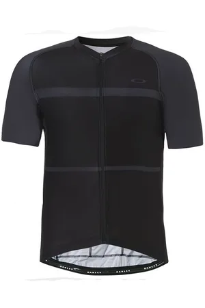 Oakley Kurzarm Zip Up Black Herren Radsport T-Shirt 434144 02e