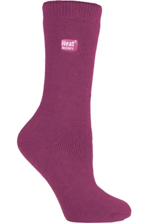 Heat Holders Lite 3 Paar Multipack Damen-Thermosocken für den Winter | Dünne und warme Socken für Anzugsocken Deep Fuchsia