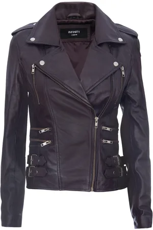 Infinity Damen Leder Brando Bikerjacke-Loddon