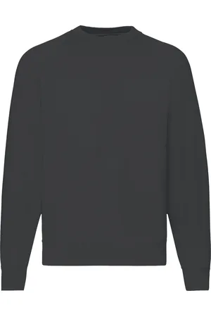 Fruit Of The Loom Herren Raglan-Ärmel Belcoro® Sweatshirt (Helles Graphit)