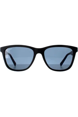 Salvatore Ferragamo SF998S 002 mat zwart blauwe zonnebril