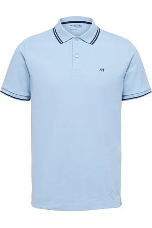 SELECTED Ausgewähltes Poloshirt für Herren. Das Polo ist aus 100% Baumwolle und hat eine normale Passform. Marke: Modellname: Dante Sport PoloKategorie: Herren-PoloMaterialien: BaumwolleFarbe: hellblau