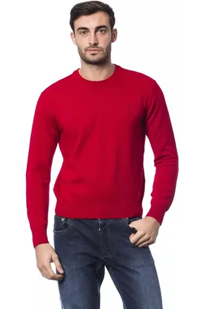 BILLIONAIRE Bestickter Pullover aus Merinowolle mit Rundhalsausschnitt