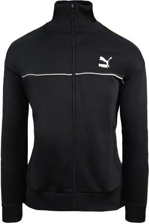 PUMA Zip Up Track Jacke Langarm schwarzer Damen Track Top 595943 01