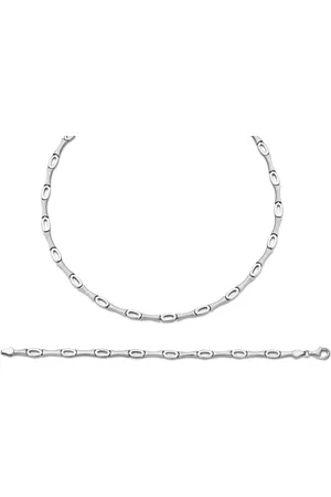 ORPHELIA Damen 925 Sterling Set: Kette + Armband - SET-041