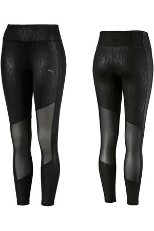 PUMA Immer auf grafische Dehnung Taille Schwarze Frauen enge Leggings 516776 11
