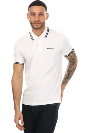 Ben Sherman Herren Polohemd mit doppelter Webkante in