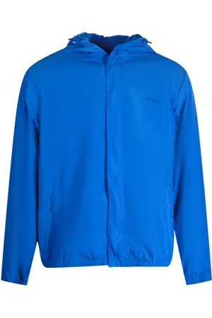 OFF-WHITE Diag Tab Peacock Blue Windjacke