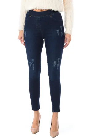 Kisses and Love Lange Jeanshosen für Frauen aus elastischem Stoff 1742