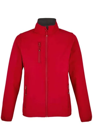 Sols Womens/Ladies Falcon Softshell Recycled Soft Shell Jacket (Pepper Red)