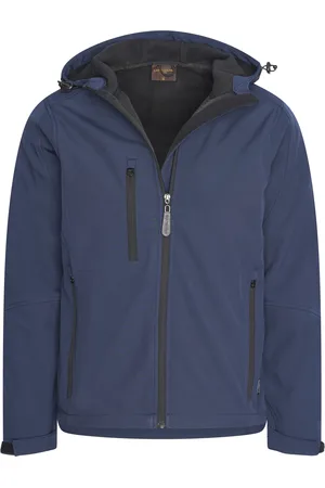 Cappuccino Italia Softshell Hood Jacket Navy von in der farbe und in größe L.