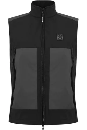 Belstaff Ratio Chaleco Negro mit Design Jack Pardo